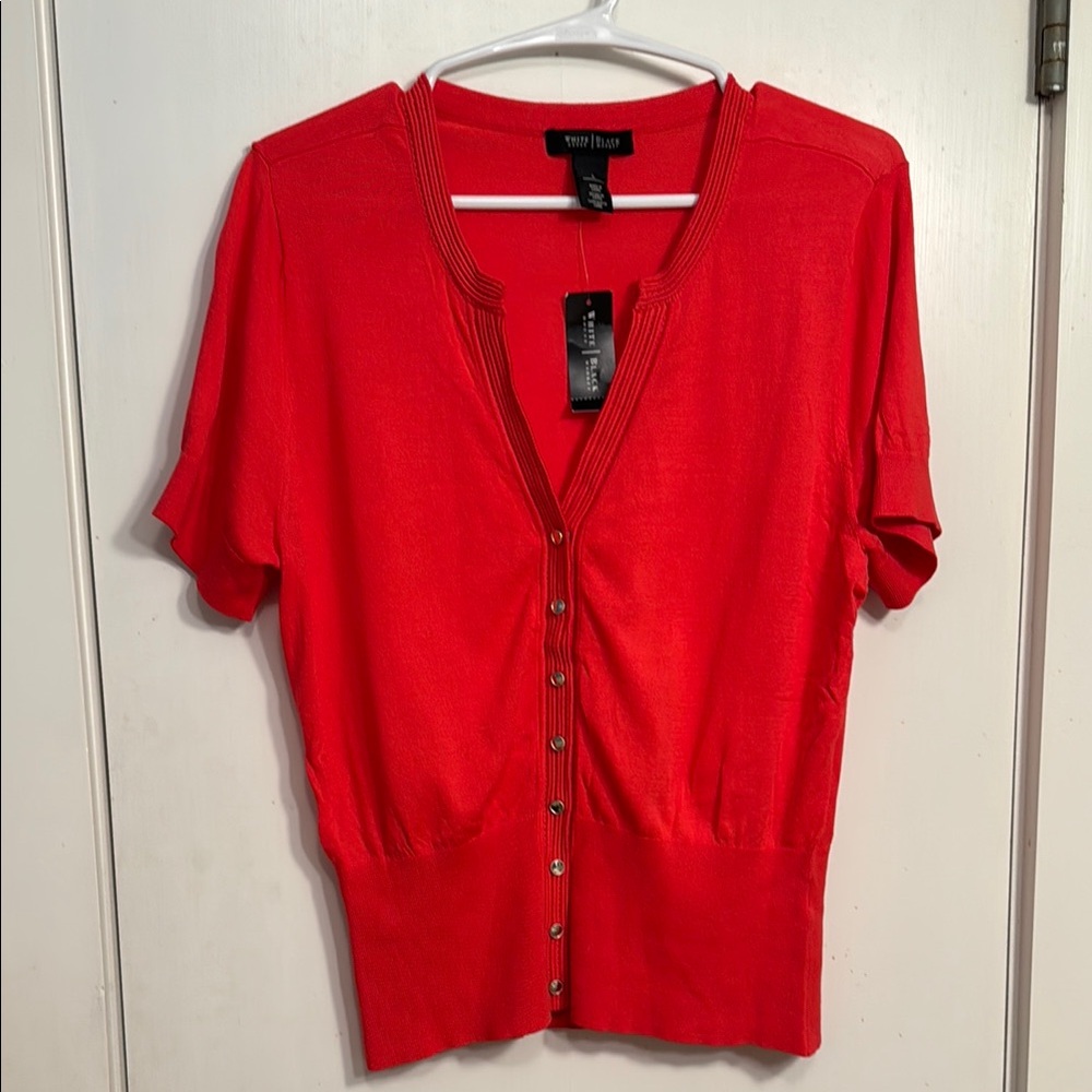 White House Black Market red sweater NWT